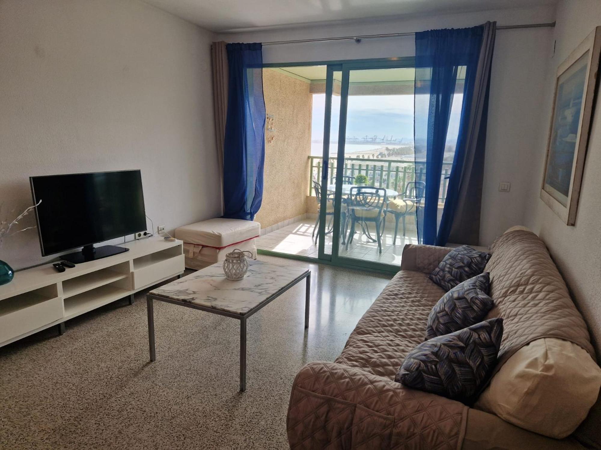 Apartamento Primera Linea De Playa Patacona Valencia Eksteriør billede